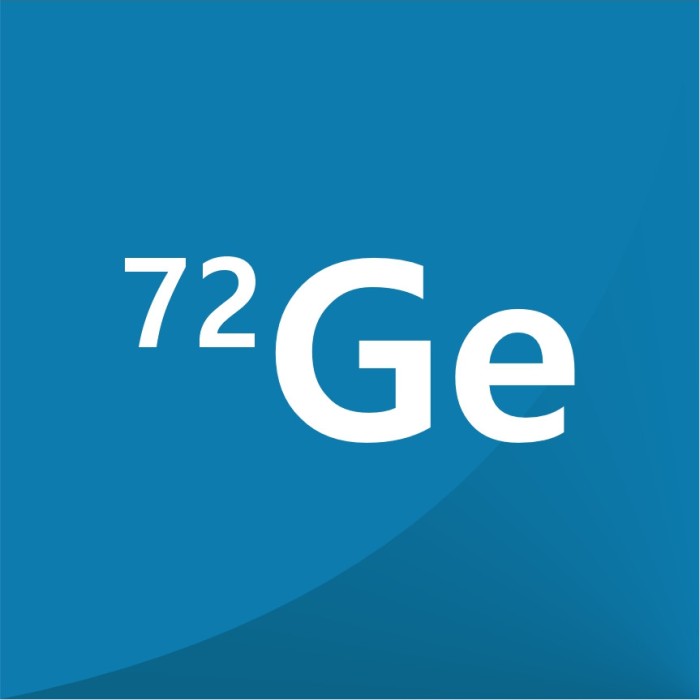 </sup>72</sup>Ge in Form von Germaniumtetrafluoridgas GeF4